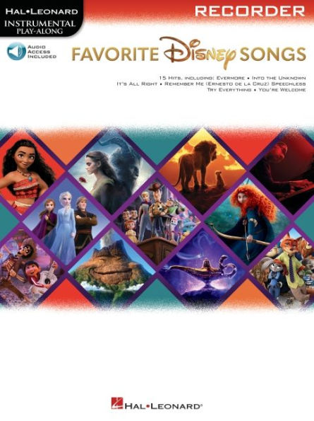 Favorite Disney Songs: Instrumental Play-Along for Recorder: Instrumental Play-Along for Recorder