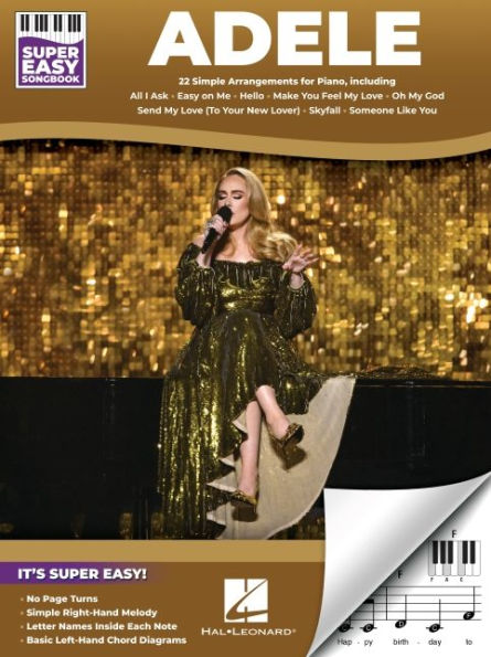 Adele - Super Easy Songbook: 22 Simple Arrangements for Piano with Lyrics