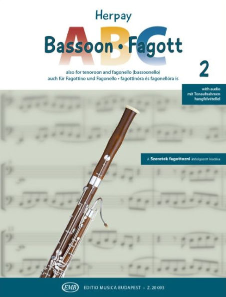 Bassoon ABC Book 2 - Also for Tenoroon or Bassoonello With Audio Online