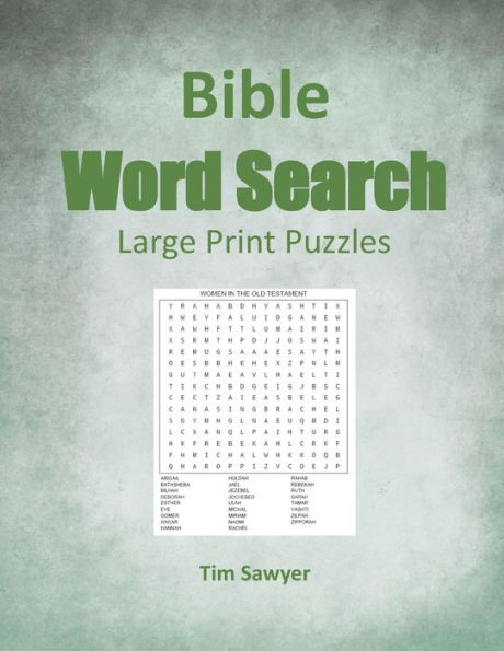 Bible Word Search: Large Print Puzzles by Tim Sawyer, Paperback ...