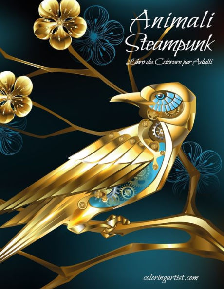 Animali Steampunk Libro da Colorare per Adulti
