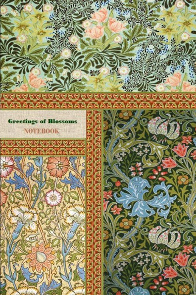 Greetings of Blossoms NOTEBOOK [ruled Notebook/Journal/Diary to write in, 60 sheets, Medium Size (A5) 6x9 inches]