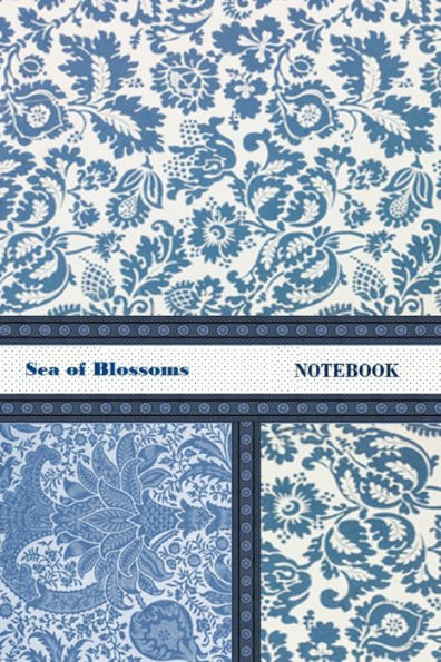 Sea of Blossoms NOTEBOOK [ruled Notebook/Journal/Diary to write in, 60 sheets, Medium Size (A5) 6x9 inches]