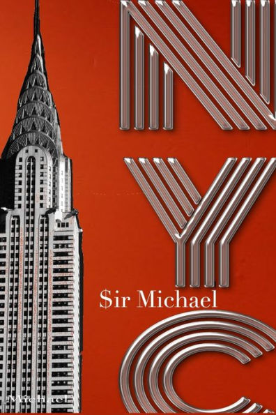 NYC chrysler Building Orange Blank note Book $ir Michael Designer edition: edition