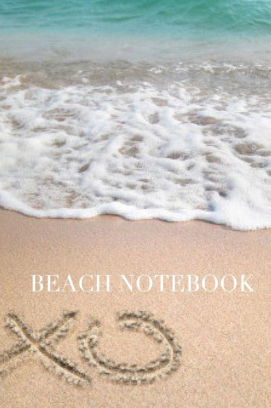 Beach xoxo Blank cream color page refection notebook: Note Book