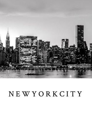 New York City Iconic Skyline $ir Michael desigher blank creative journal: journal