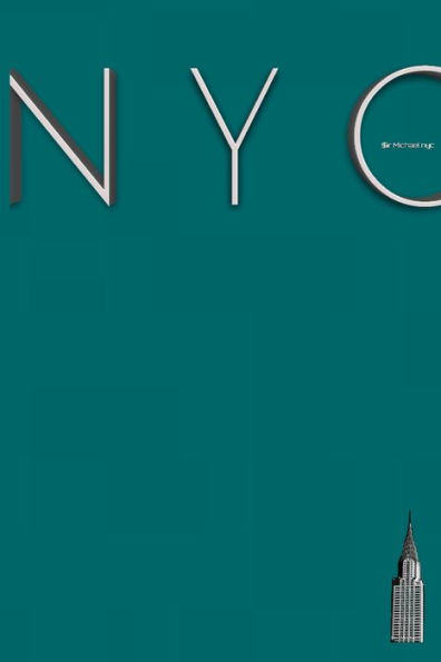 NYC Teal Chrysler building Graph Page style $ir Michael Limited edition: edition