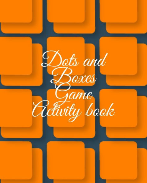 Dots and boxes game activity book