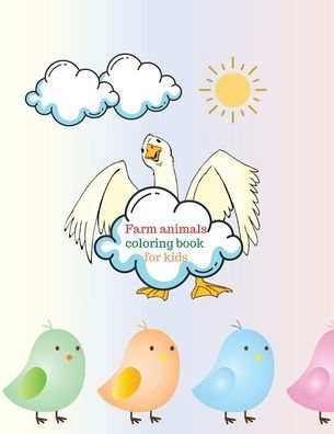 Farm animals coloring book for kids