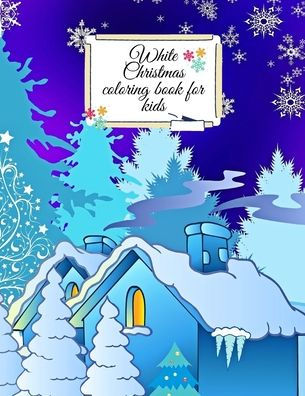 White Christmas coloring book for kids