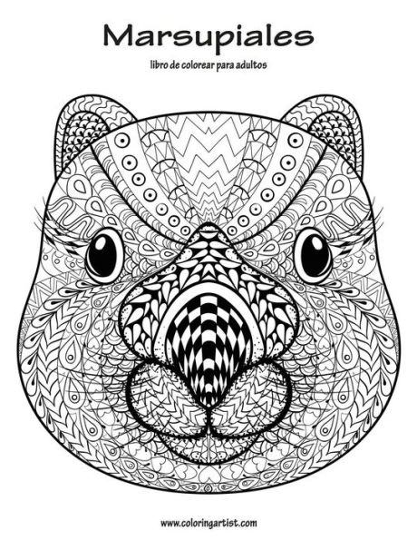 Marsupiales libro de colorear para adultos 1
