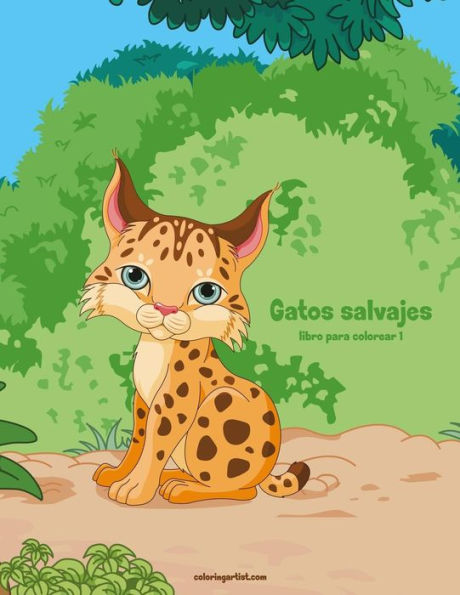 Gatos salvajes libro para colorear 1