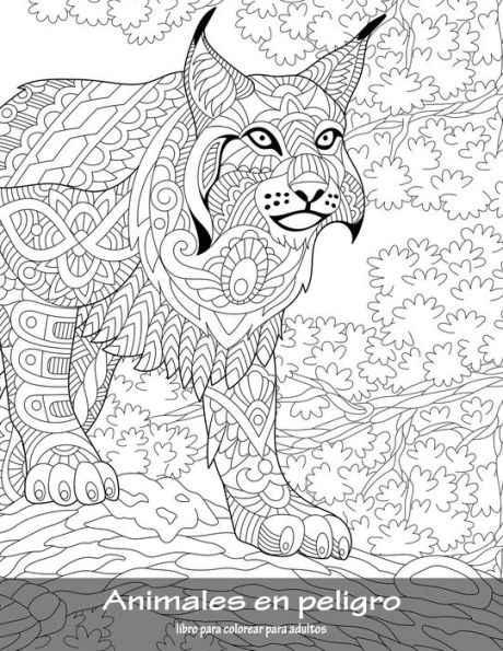 Animales en peligro libro para colorear para adultos 1