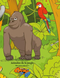 Title: Animales de la jungla libro para colorear 1, Author: Nick Snels