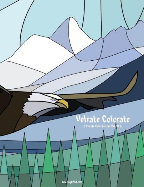 Vetrate Colorate Libro da Colorare per Adulti 2