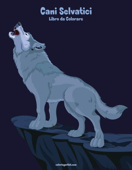 Cani Selvatici Libro da Colorare 1