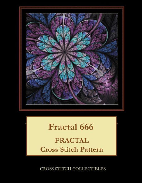 Fractal 666: Fractal Cross Stitch Pattern