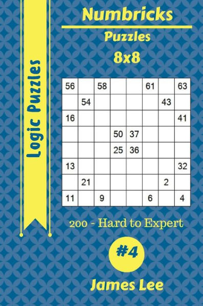 Numbricks Puzzles - 200 Hard to Expert 8x8 vol. 4