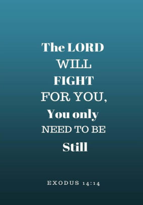 The Lord Will Fight For You You Only Need To Be Still Prayer Journal Notebook With Prompts 7x10 Bluepaperback - 