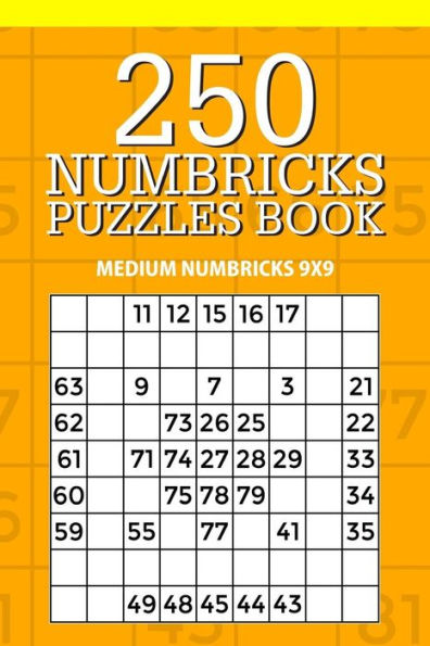 250 Numbricks Puzzle Book: Medium Numbricks 9x9