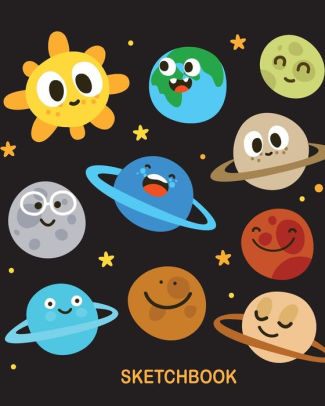 Sketchbook Cute Solar System 120 Pages Of 8