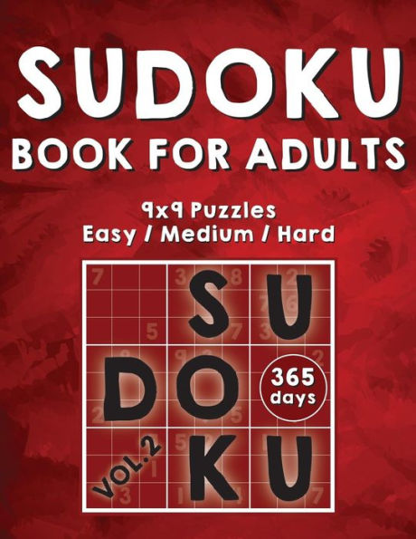 Sudoku Books For Adults: 365 Days Of Sudoku Book