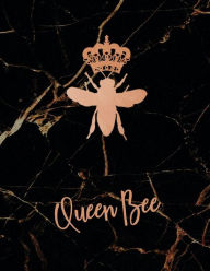 Title: QUEEN BEE - College Ruled Cornell Composition Notebook - Rose Gold Black Marble Diary: Wide Ruled Lined Paper Journal for High School Students College and University Notes - Happy Office Supplies, Author: Creative School Supplies