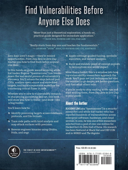 From Day Zero to Zero Day: A Hands-On Guide to Vulnerability Research