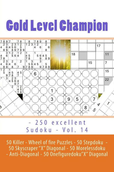 Gold Level Champion - 250 Excellent Sudoku - Vol. 14: This Sudoku of the Highest Brand for You