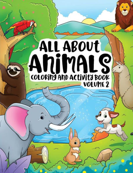 All About Animals Coloring Books for Kids & Toddlers Children Children Activity Books for Kids Ages 2-4, 4-8, Boys, Girls Fun Early Learning, Relaxation for Workbooks, Toddler Coloring Book (Volume 2): Farm Animal Coloring Book for Boys and Girls Children