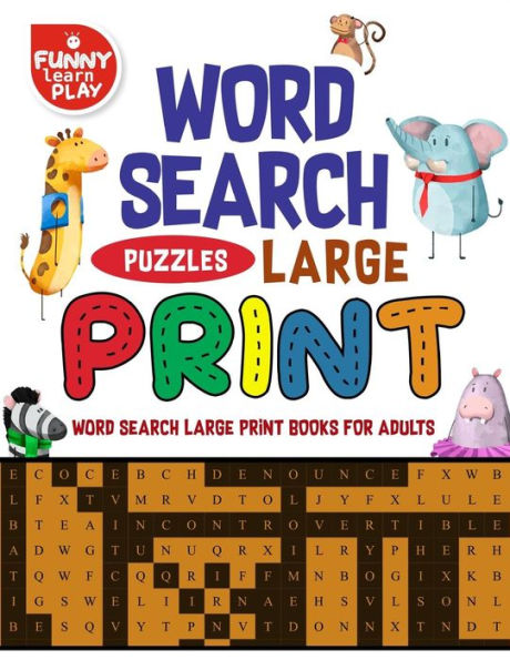 Word Search Large Print: Word Search Large Print Books Tremendous Fun Combination