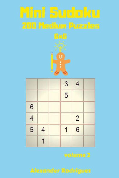 Mini Sudoku Puzzles -200 Medium 6x6 vol. 2
