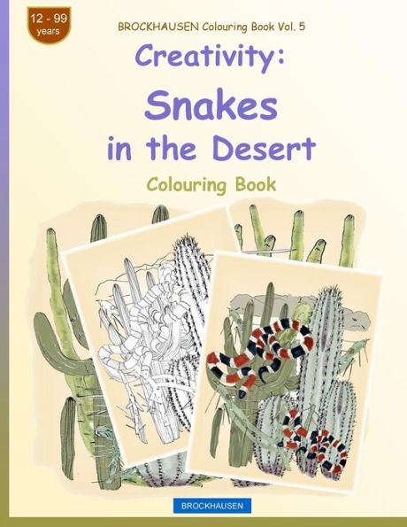 BROCKHAUSEN Colouring Book Vol. 5 - Creativity: Snakes in the Desert
