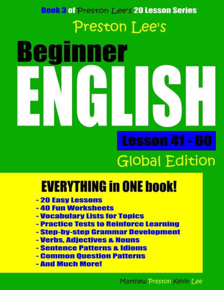 Preston Lee's Beginner English Lesson 41