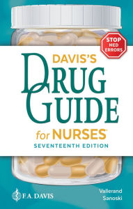 Ebooks download kindle format Davis's Drug Guide for Nurses / Edition 17 iBook PDB English version by April Hazard Vallerand PhD, RN, FAAN, Cynthia A. Sanoski BS, PharmD, FCCP, BCPS