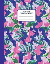 Title: Pink Blue CAMO - Graph Paper Composition Notebook - Camouflage Tropical Leaves Print Diary: Quad Ruled Pages Journal for Math & Science High School Students College and University Notes - 5x5 Grid 5 square per in, Author: Creative School Supplies