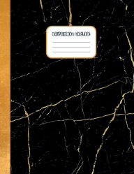 Title: College Ruled Composition Notebook - Black Marble Gold Print: Wide Ruled Lined Paper 1 Subject Writing Journal for High School Teens College or University Students Notes, Author: Creative School Supplies