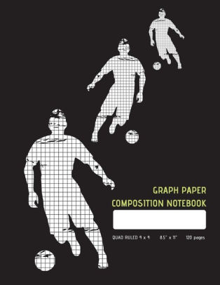 graph paper composition notebook soccer trio black square graph paper notebook online