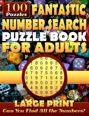 Fantastic Number Search Puzzle Book For Adults Large Print