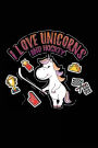 I Love Unicorns And Hockey: Unicorn Dad Journal Notebook