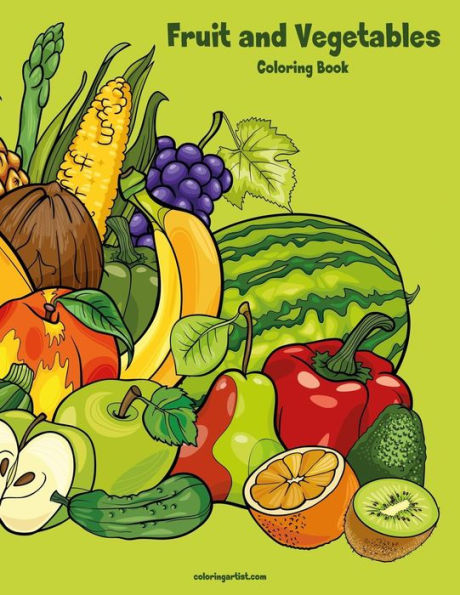 Fruit and Vegetables Coloring Book 1