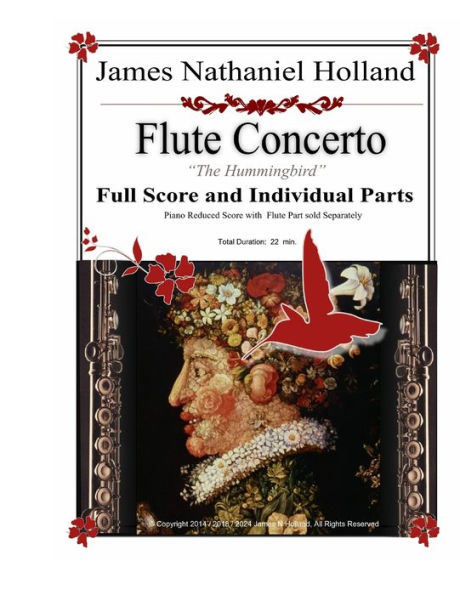 Flute Concerto "The Hummingbird": Full Score and Individual Parts