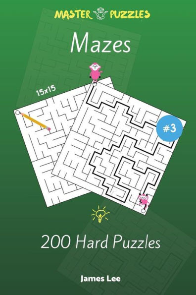 Mazes Puzzles - 200 Hard 15x15 vol. 3