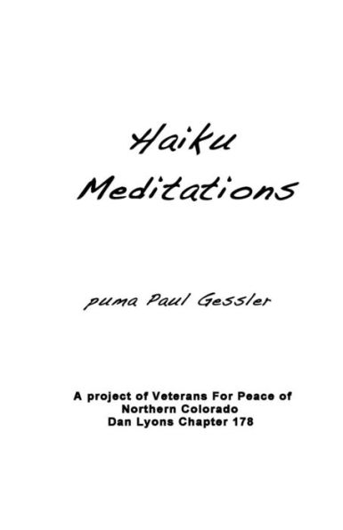 Haiku Meditations: A Project of Veterans For Peace