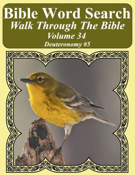 Bible Word Search Walk Through The Bible Volume 34: Deuteronomy #5 Extra Large Print