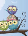Owls Coloring Book 1 & 2