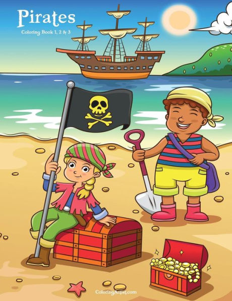 Pirates Coloring Book 1, 2 & 3