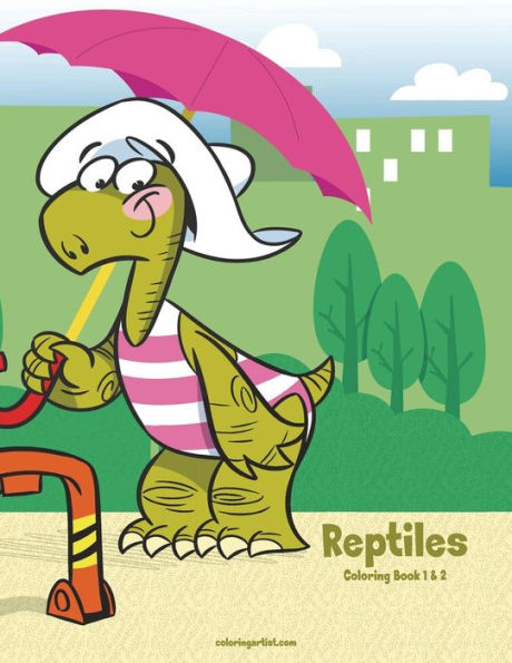 Reptiles Coloring Book 1 & 2