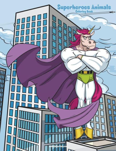 Superheroes Animals Coloring Book 1