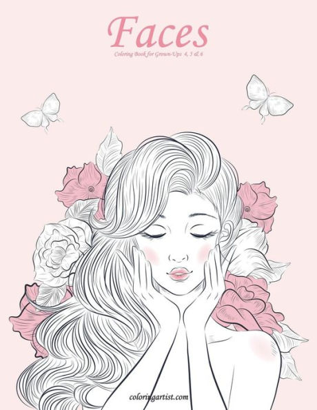 Faces Coloring Book for Grown-Ups 4, 5 & 6